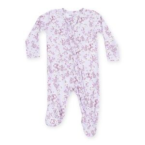 Angel Dear 2 Way Ruffle Zipper Footie- Sweet Dream Florals (0-3 months)